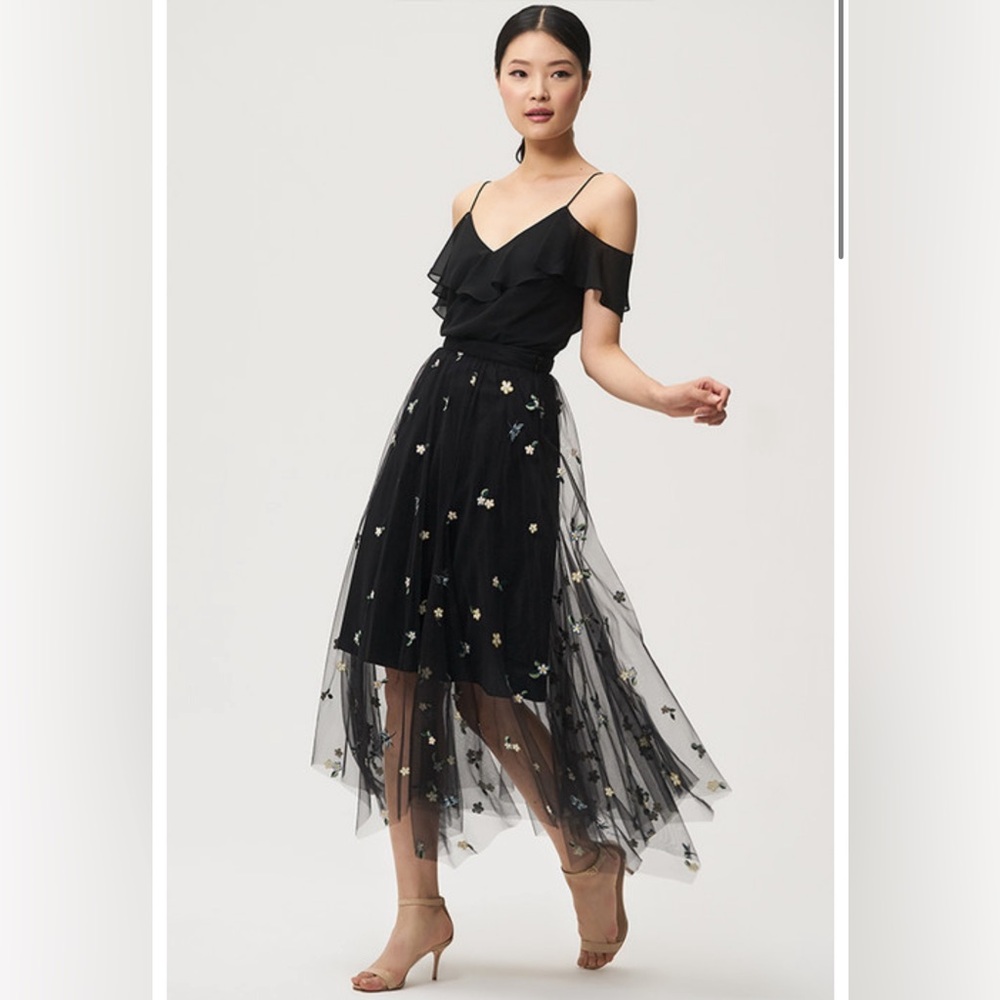 Jenny Yoo Astrid Tulle Overlay Skirt